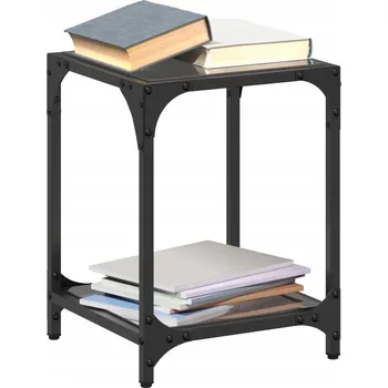 Konferenční stolek Konferenční stolek VidaXL 845957 čtvercový 30 x 30 x 40 cm černý