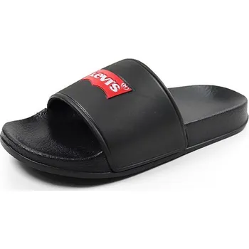 Dívčí pantofle Levi´s Schwarz/ Rot 3566872 36