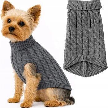 Obleček pro psa Obleček pro psa kočku Teplý Zimní Svetr Oblečení na Zimu Rolák S