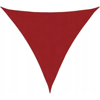 Krycí plachta Trojúhelníková zahradní plachta, Oxford tkanina, 4x4x4 m, červená