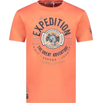 Pánské tričko Tričko Geographical Norway Orange 746663 M