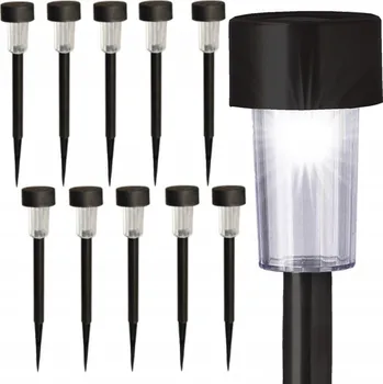 Venkovní osvětlení Solární lampa zapichovací Jumi černá 31 cm 10 ks