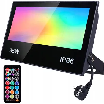 RGB LED REFLEKTOR DÁLKOVÝ OVLADAČ IP66 VODĚODOLNÝ 4 REŽIMY