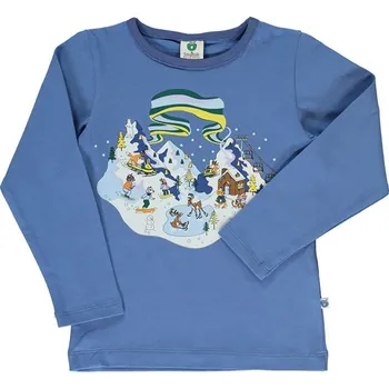 Dívčí tričko Tričko Småfolk Blau 971313 116