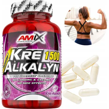 Kreatin SUPER SILNÝ PUFROVANÝ KREATIN Amix Kre Alkalyn Creatine Tablety 150 kapslí