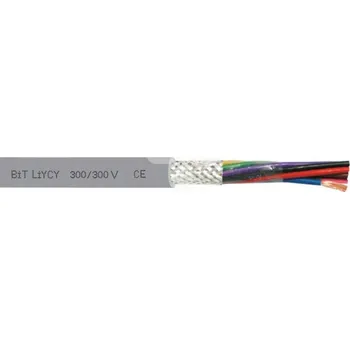 elektrický kabel Řídicí kabel BiT LiYCY 12x0,75 300/300V 1 m