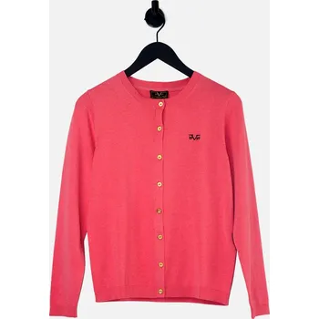 Dámský svetr V 1969 ITALIA BY VERSACE dámský svetr růžový klasický ke kyčlím velikost XXL