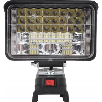 Svítilna LAMPA PRO MAKITA 18V halogen PRACOVNÍ SVÍTILNA + 2X USB 30LED 48W 4 PALCE