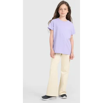 Dívčí oblečení 4F tepláky béžové barva velikost 146