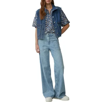 Dámské tričko s.Oliver Dunkelblau/ Blau 909970 44