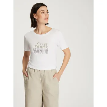Dámské oblečení Tričko Cross Jeans Weiß 3443089 XS