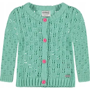 Dámský svetr Dívčí svetr, rozepínací, zelený, Kanz, vel. 68