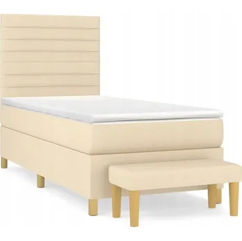 Postel Čalouněná postel VidaXL 100x200 krémová