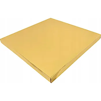 Podložka pod dort dortová čtvercová zlatá styrodurová podložka čtverec 30x30 cm