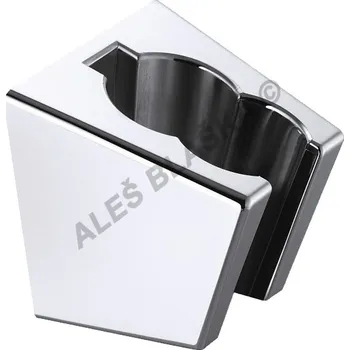 Sprchový držák Pevný plastový sprchový držák sprchové hadice dvoupolohový (držák sprchy) - chrom 89219