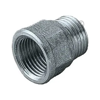 Instalatérský materiál Redukce nerezová obrácená NEREZ závitová - vnitřní/vnější závit - INOX (opačná redukce) - 3/8"x1/4" TYP324