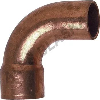 Instalatérský materiál CU 5001 A Měděný pájecí oblouk (koleno) 90° A x I (pro k pájení, letovací - měď) - 18 CU.5001A