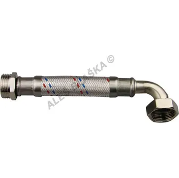 flexi hadice Antivibrační nerezová opletená flexi připojovací hadička GIGANT 3/4"Šx3/4"M s kolínkem propojovací hadice na vodu - 60cm 165