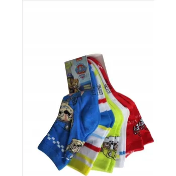 NICKELODEON Dětské Ponožky 5 PÁRŮ Vel: 28-30 Tlapková patrola Jednobarevné 323