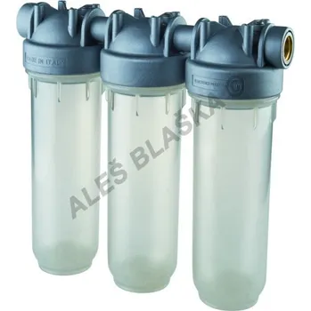 vodní filtr ATLAS FILTRI - Itálie | Trojitý antibakteriální filtr DP 10" SENIOR SANIC TRIO (filtr na vodu, vodní filtrace) - 1" filtr DP SENIOR 10" SANIC TRIO