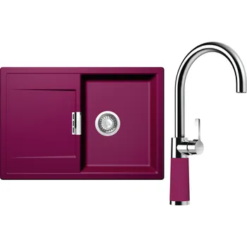 Kuchyňský dřez Set Schock S5-6 (dřez Mono D-100S Berry + baterie SC-520 Berry)