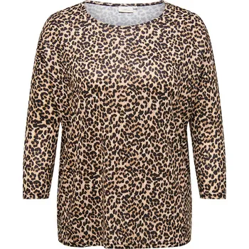 Dámské tričko ONLY Carmakoma Hellbraun 5082361 XL-54