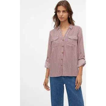 Dámská košile Košile Vero Moda Braun/ Weiß 129566 L