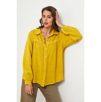 Dámská košile Košile Lin Passion Gelb 360706 38/40