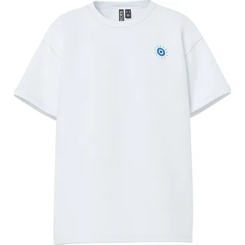 Tričko Pieces Weiß/Rosa/Blau 8085188 XS