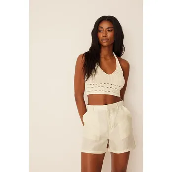 Dámské kraťasy Kraťasy NA-KD Creme 8287048 34