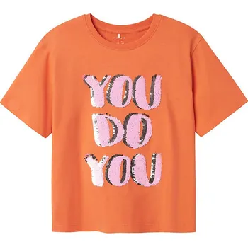 Dívčí tričko Tričko name it Orange/ Rosa 3558861 128