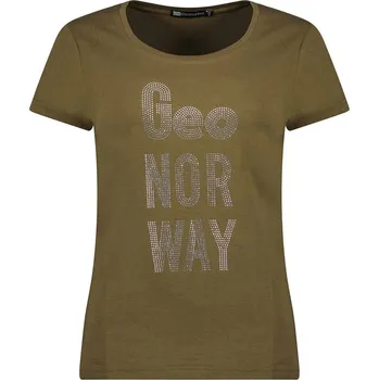 Dámské tričko Tričko Geographical Norway Khaki 6415766 M