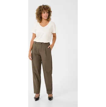 Dámské kalhoty Kaffe Khaki 593455 46