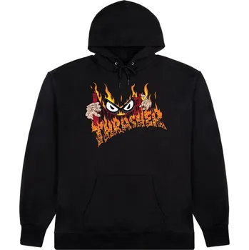 Oblečení a móda thrasher Pánská mikina sucka free by neckface hood black