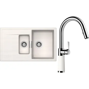 Kuchyňský dřez Set Schock S7-7 (dřez Mono D-150 Polaris + baterie SC-520.120 Polaris)