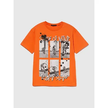 Chlapecké tričko Tričko Sisley Orange 714793 150