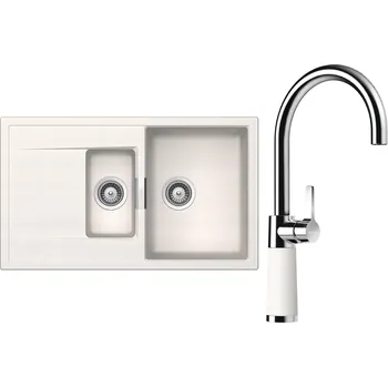 Kuchyňský dřez Set Schock S7-6 (dřez Mono D-150 Polaris + baterie SC-520 Polaris)