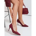 Dámské vínové semišové lodičky ZY1073 Velikost: 39