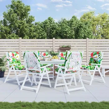 Podsedák vidaXL Podušky na židli s nízkým opěradlem 6 ks vícebarevné oxford