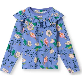 Dívčí tričko Tričko Småfolk Dunkelblau 447098 104