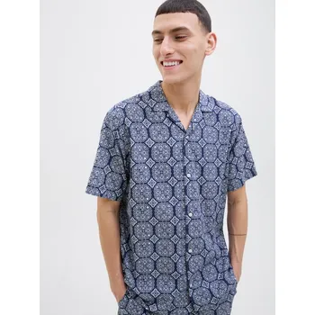 Pánská košile Košile Jack & Jones Dunkelblau/ Weiß 939067 L