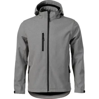Pánská softshellová bunda MALFINI PERFORMANCE 522 / Softshellová bunda, pánská - tmavě šedý melír XL