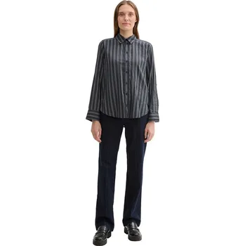 Dámské oblečení Košile Tom Tailor Dunkelblau/ Grün 7001430 40