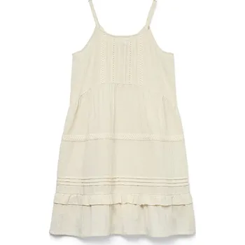 Dívčí šaty Vero Moda Girl Creme 477873 152