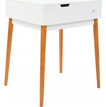 Konferenční stolek Toaletní Stolek VidaXL bílý lesk 40 x 75 x 60 cm