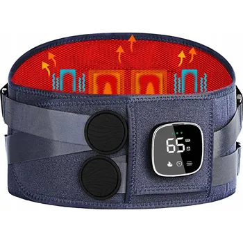 Masážní přístroj VYHŘÍVACÍ PÁS MASÁŽNÍ PŘÍSTROJ NA RŮZNÉ ČÁSTI TĚLA 45-65°C VIBRACE 5 REŽIMŮ 152 CM
