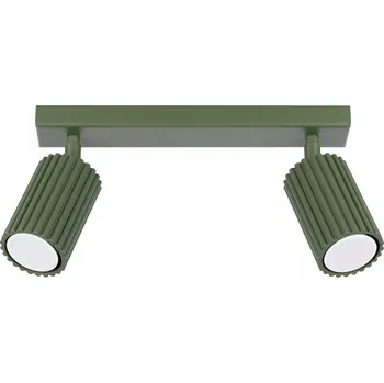 Stropní Svítidlo KARBON 2 zelená olivová, minimalistická lampa s pohyblivým stínidlem