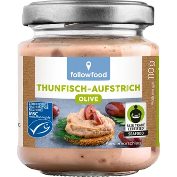 Hotové jídlo Followfood Tuňákový krém s olivami 110 g msc MSC Množství: 1 ks