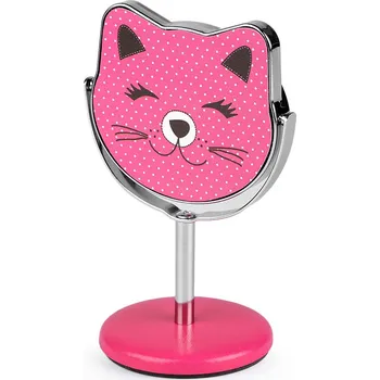 Kosmetické zrcátko Kosmetické zrcátko stolní kočka, střední, 4 pink