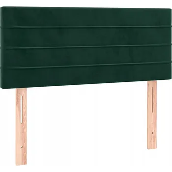 Čelo postele sametové tmavě zelené 80 x 5 x 78/88 cm